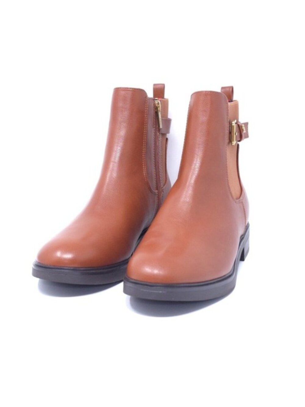 Tommy Hilfiger Chelsea Boots Baylon Medium Natural Leather Size 9.5M